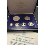 COINS : 1975 British Virgin Islands Proof Coin set in special case