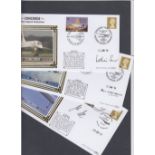 STAMPS : CONCORDE, three Benham covers each signed by a Concorde pilot; Capt Leslie Scott,