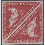 STAMPS : CAPE OF GOOD HOPE 1863 1d Deep Carmine Red,