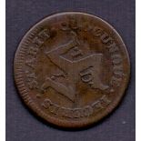 COINS : 1755 coin/token for the "Vintage Liverpool Pals Army" inscribed "Sans Charger"