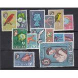 STAMPS ST HELENA : 1961 QEII set of 14 M/M, SG 176-89.