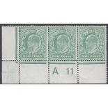 GREAT BRITAIN STAMPS : 1911 1/2d Dull Gr