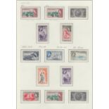 STAMPS BARBADOS : 1953-61 QEII set of 13