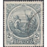 STAMPS BARBADOS : 1916-19 2d grey-black,