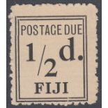 STAMPS FIJI : 1917 1/2d Postage Due, U/M
