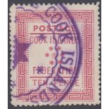 STAMPS COOK ISLANDS : 1892 10d carmine u