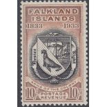 STAMPS FALKLANDS : 1933 CENTENARY 10/- B