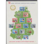 STAMPS GERMANY : 1964 15th Anniv of Germ