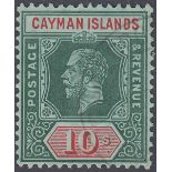 STAMPS CAYMAN ISLANDS : 1913 10/- Deep G