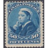 STAMPS CANADA : 1893 50c Blue, mounted m