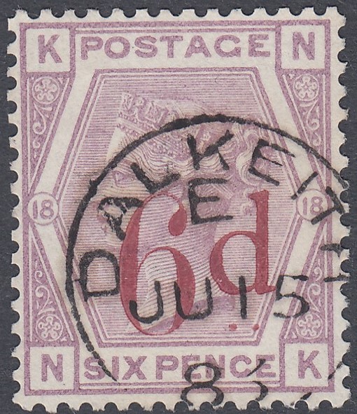 GREAT BRITAIN STAMPS : 1883 6d on 6d Lil