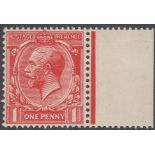 GREAT BRITAIN STAMPS : 1912 1d Scarlet,