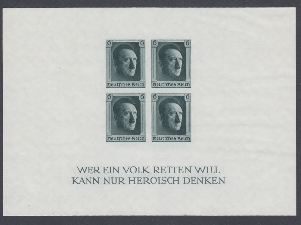 STAMPS GERMANY : 1937 Hitler's Culture F