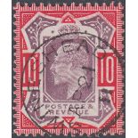 GREAT BRITAIN STAMPS : 1902 10d Dull Pur