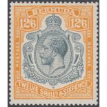 STAMPS BERMUDA : 1932 12/6 Grey and Oran