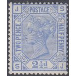 GREAT BRITAIN STAMPS : 1881 2 1/2d Blue
