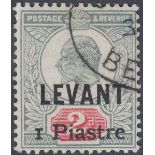STAMPS BRITISH LEVANT : 1906 1pi on 2d G