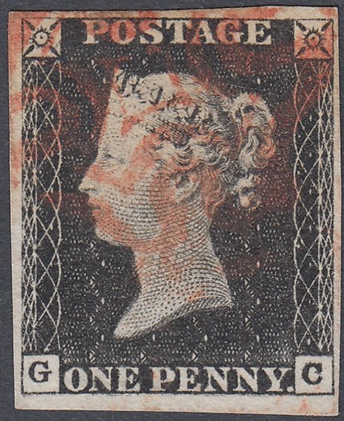 GREAT BRITAIN STAMPS: PENNY BLACK Plate