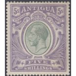 STAMPS ANTIGUA : 1913 5/- Grey Green and