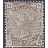 GREAT BRITAIN STAMPS : 1880 4d Grey Brow