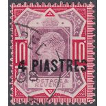 STAMPS BRITISH LEVANT : 1902 4pi on 10d