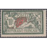 STAMPS FRANCE : 1926 10f 'Merson' sage-g