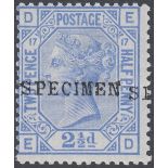 GREAT BRITAIN STAMPS : 1880 2 1/2d Blue