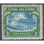 STAMPS COOK ISLANDS : 1938 Greenish Blue