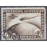 STAMPS GERMANY : 1930 Graf Zeppelin Sout