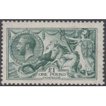 GREAT BRITAIN STAMPS : 1913 £1 Seahorse