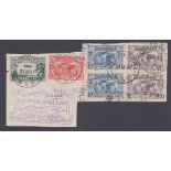 STAMPS AUSTRALIA : AIRs, large piece wit