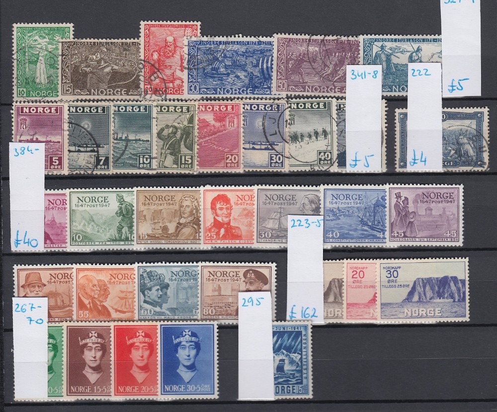 STAMPS SCANDINAVIA, ex-dealers accumulations on stock pages, album leaves etc. - Image 3 of 5
