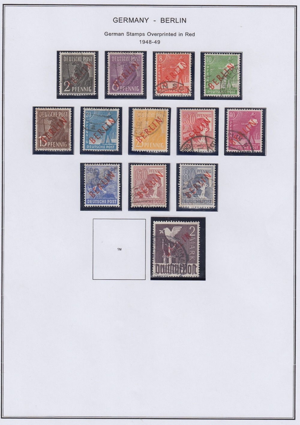 WEST BERLIN STAMPS 1948 to 1990 fine used collection in printed album. - Image 2 of 4