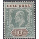 GOLD COAST STAMPS 1902 10/- Green and Brown,