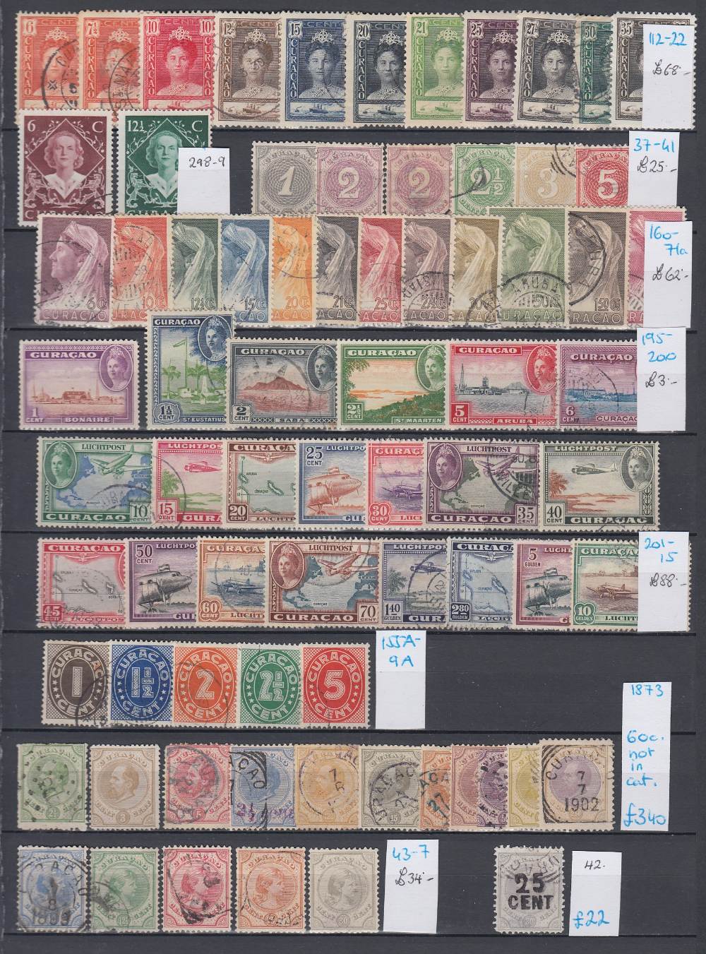 NETHERLANDS COLONIES STAMPS Mostly used accumulation on three stock pages, - Image 4 of 4