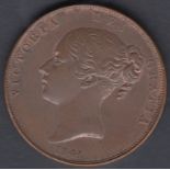 COINS 1841 British Penny in EF condition,