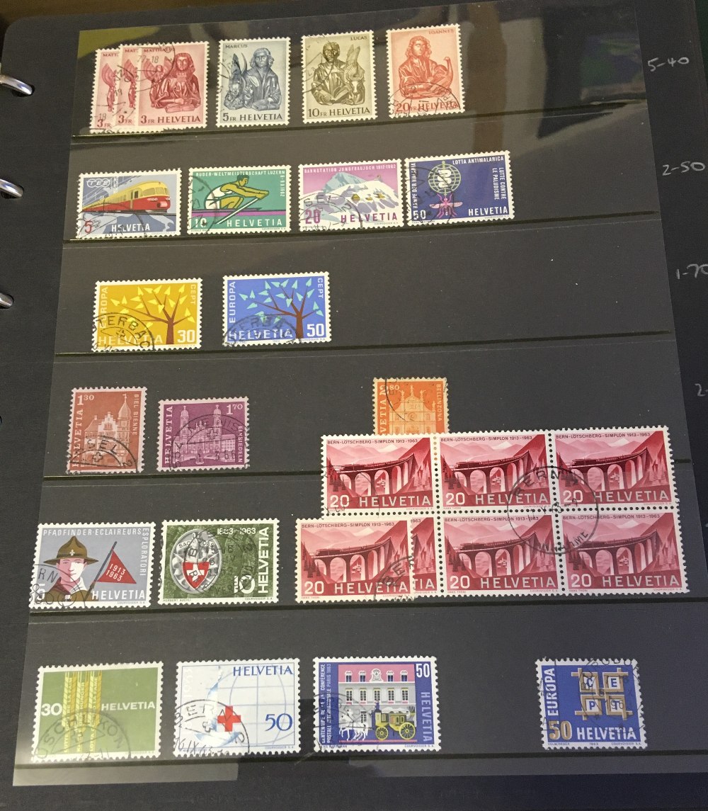 STAMPS WORLD, box with seven albums or stockbooks, - Image 4 of 8