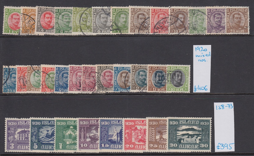 STAMPS SCANDINAVIA, ex-dealers accumulations on stock pages, album leaves etc. - Image 2 of 5