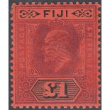 FIJI STAMPS 1912 EDVII £1 purple and black/red,