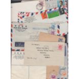 POSTAL HISTORY HONG KONG, batch of GV to QEII mostly commercial covers, with airmail,