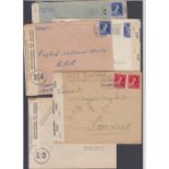 POSTAL HISTORY BELGIUM, five WWII censored covers all addressed to the BBC, London.