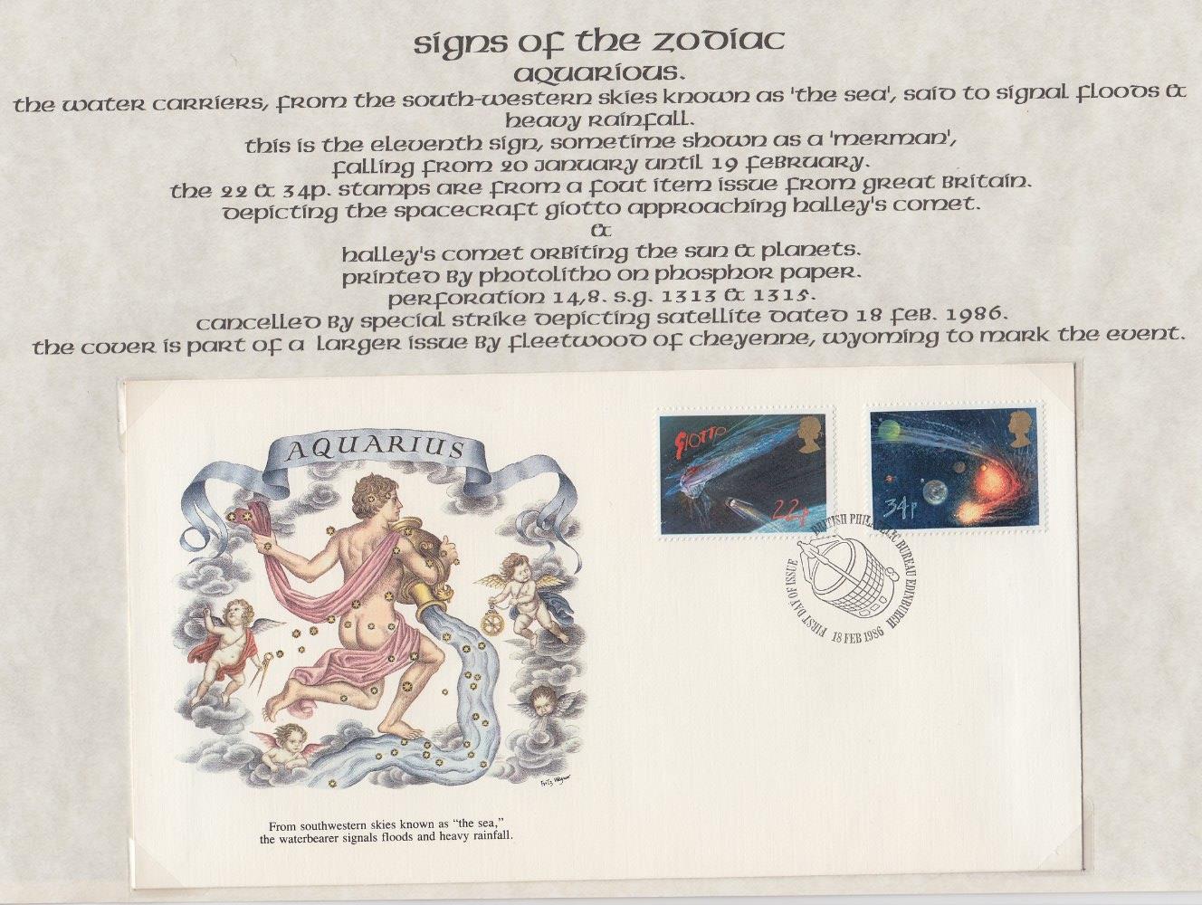 STAMPS ZODIAC, two folders of stamps and covers relating to signs of the zodiac. - Image 2 of 2