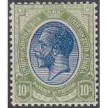 SOUTH AFRICA STAMPS 1913 10/- Deep Blue and Olive Green mounted mint SG 16 Cat £180