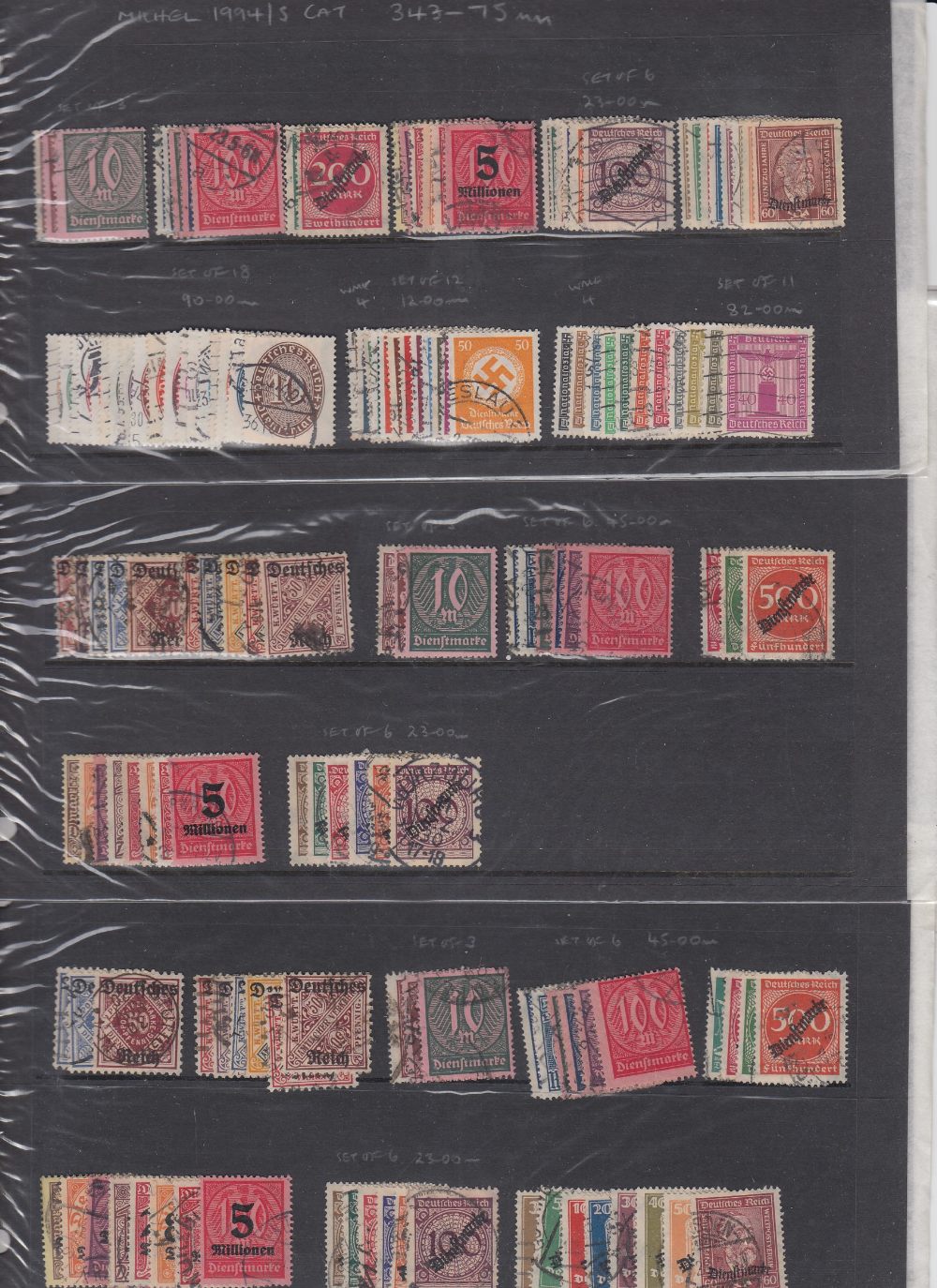 GERMANY STAMPS Various ex-dealers accumulation on stock & album pages, incl better miniature sheets,