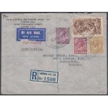 POSTAL HISTORY 1935 Airmail cover from Great Britain to Uruguay 22 March 1935,