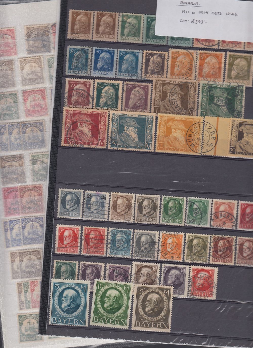 GERMANY STAMPS Accumulation on stock pages with useful German Colonies,