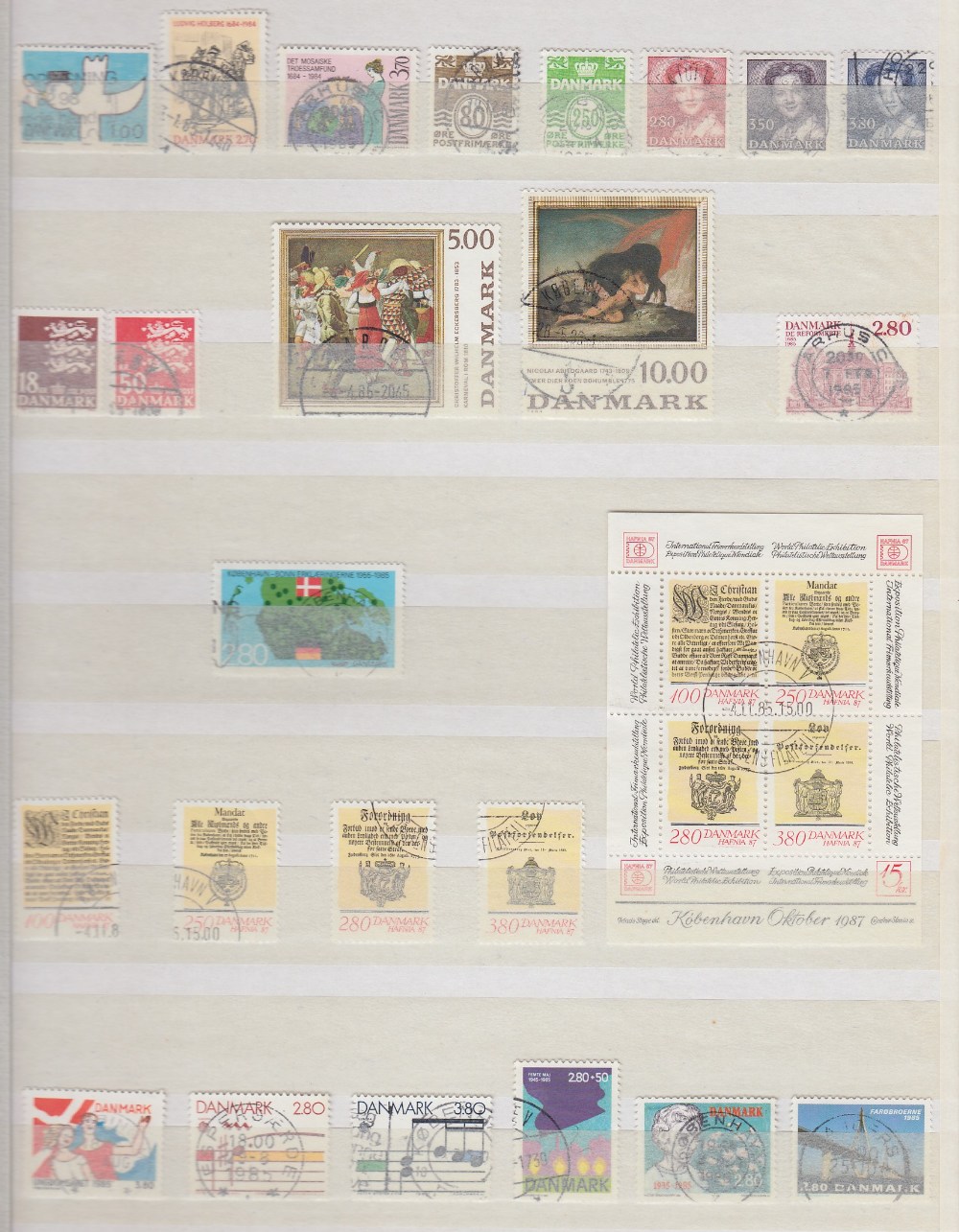 DENMARK STAMPS Useful used collection from 1970 to 1999, looks to be pretty complete, - Image 3 of 3