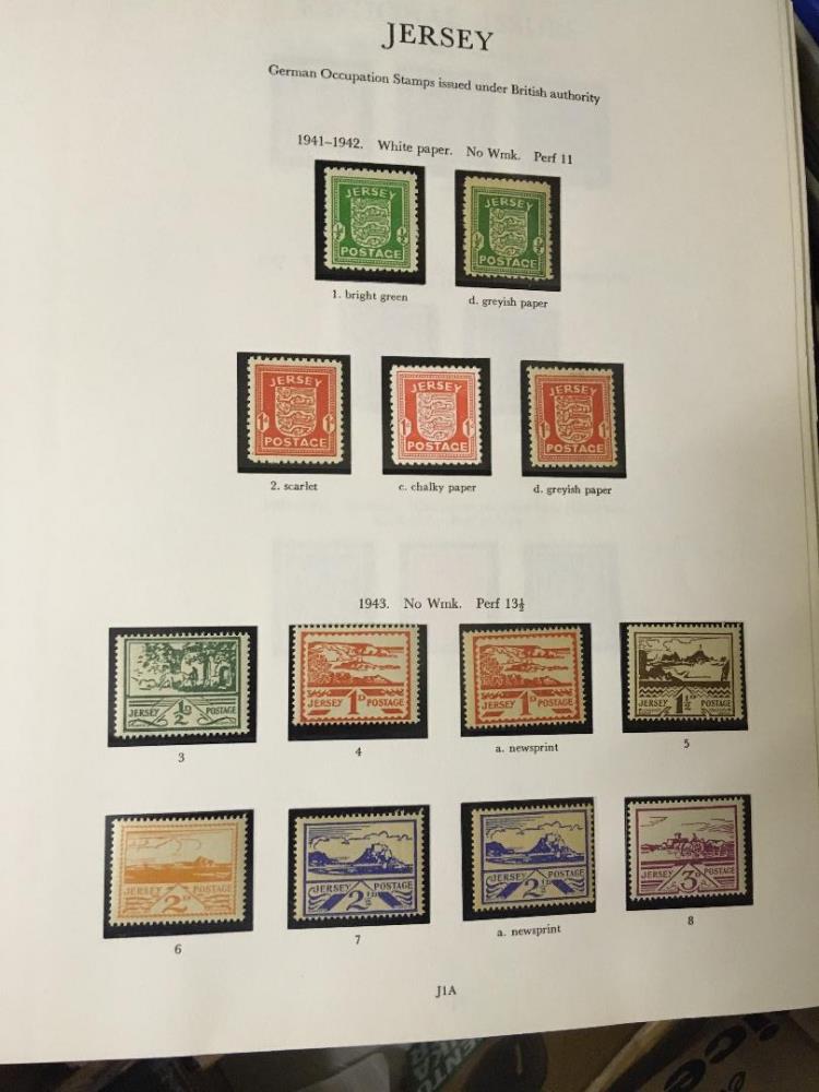 STAMPS Channel Islands and IOM stamps and first day covers in nine albums plus some loose covers.