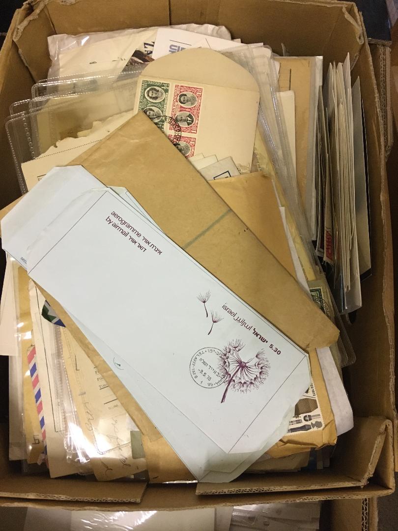 POSTAL HISTORY MIxed box of covers and cards (100's)