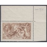 GREAT BRITAIN STAMPS : 1915 2/6 Pale Yellow Brown,